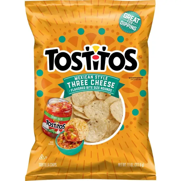 Tostitos 11 oz Mexican Style 3 Cheese Tortilla Chips - 71326