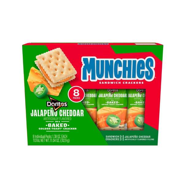 Munchies 11 oz Jalapeno Cheddar Crackers 03478 Blain's Farm & Fleet