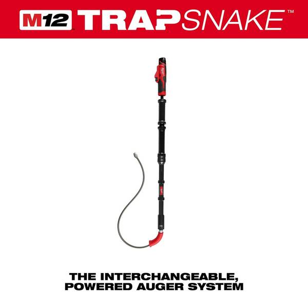Milwaukee M12 TrapSnake 6' Toilet Auger Kit (3576-21) With 12V Lithium-Ion Battery