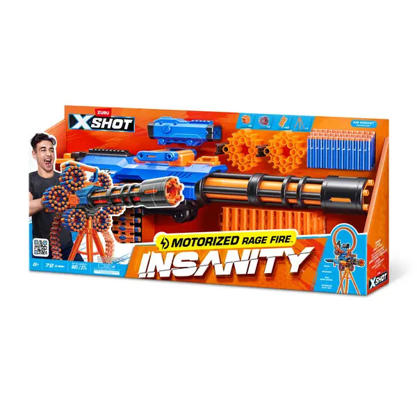X-Shot Insanity Motorized Rage Fire Blaster - 36605-S001 | Blain's