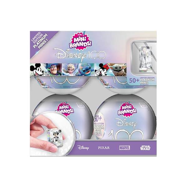 5 Surprise Disney 100 Mini Brands Limited Edition Platinum Capsule