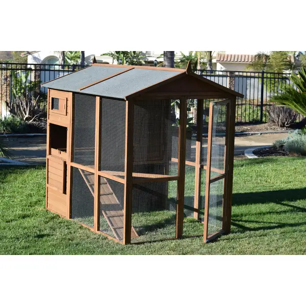 Rugged Ranch Pueblo Grande Brown Chicken Coop Set - PBLOGRNDCOOPB
