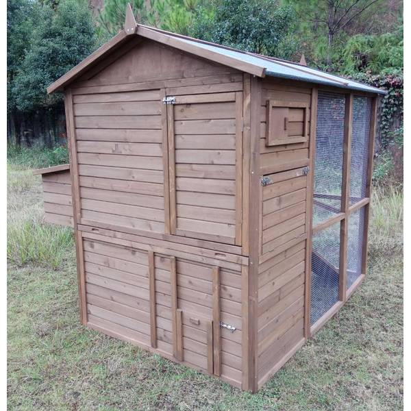 Rugged Ranch Pueblo Grande Brown Chicken Coop Set - PBLOGRNDCOOPB