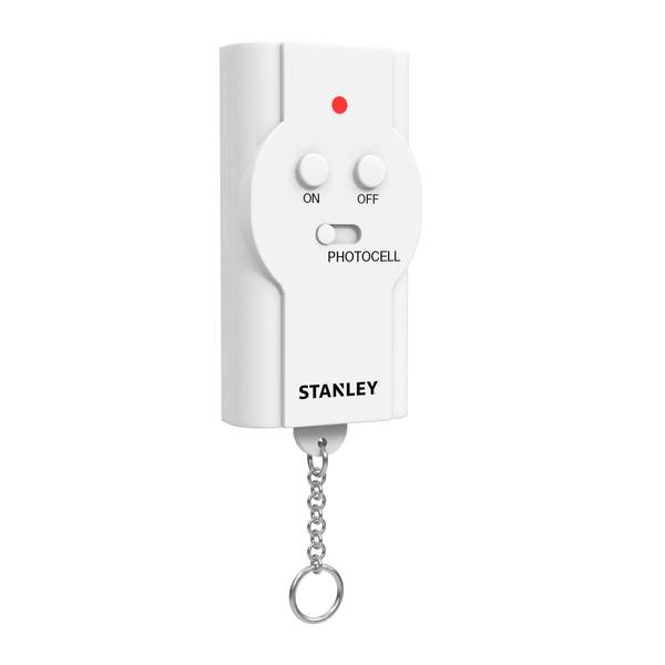 Stanley 30413 Light Switch Remote, Polarized 1-Outlet Indoor Remote Control  w/Wall Mountable Transmitter,white