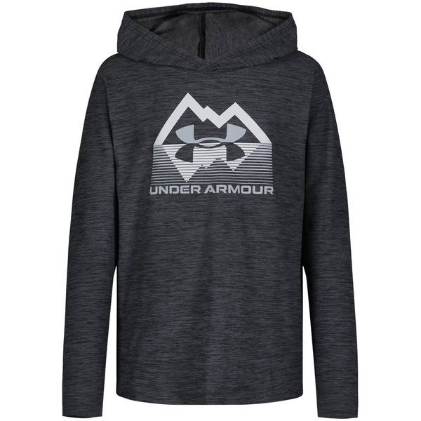 Under Armour Boy's Stature Logo Hooded Tee, Pitch Grey, M - UOFGB00F ...