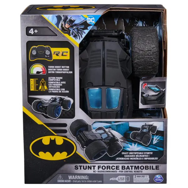 BATMAN, Batmobile Vehicle for use with 30-cm Action Figures, for Ages 4 and  Up