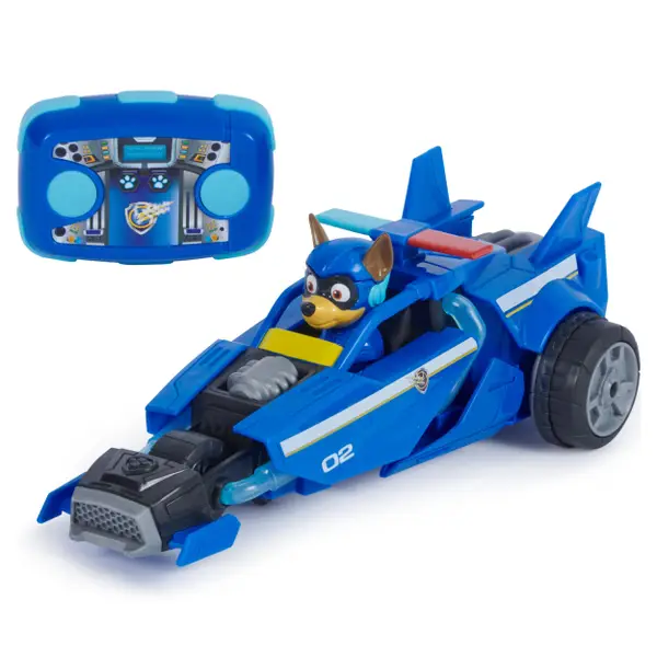 Paw Patrol- The Mighty Movie, Remote Control Car with Molded Mighty Pups Chase