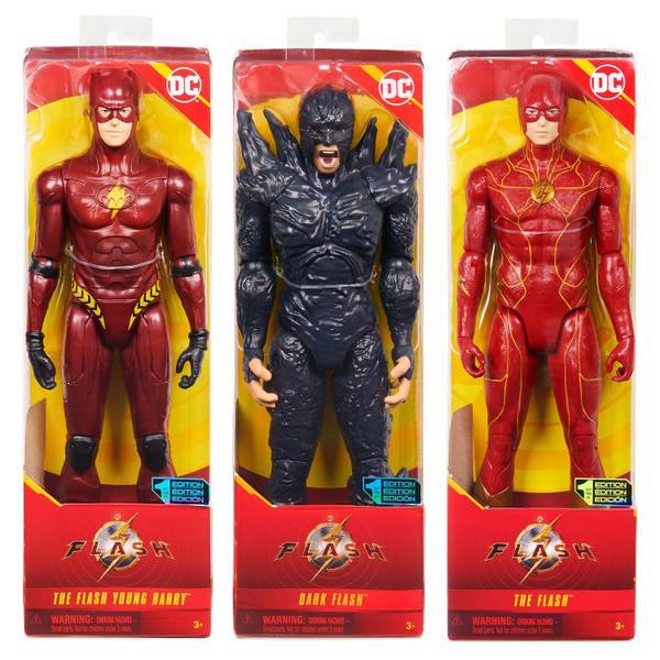 DC Comics, The Flash Action Figure, 12-inch The Flash Movie Collectible,  Kids Toys for Boys and Girls Ages 3 and up