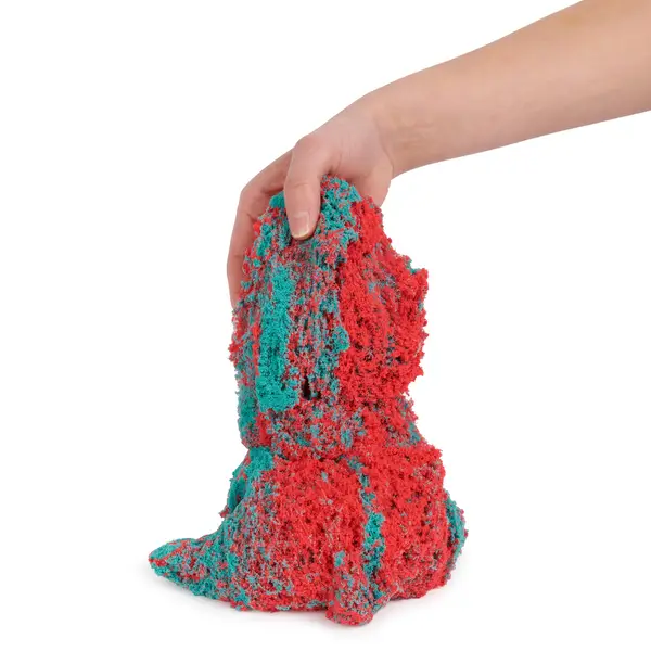 Kinetic Sand Mold n' Flow Playset with 1.5 lbs Red and Teal Play Sand -  6067819