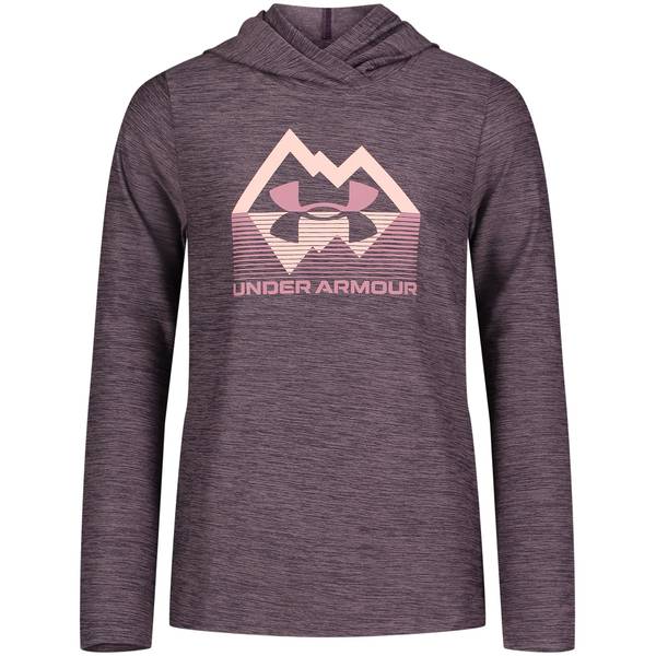 Under Armour Girl's Stature Logo Hooded Tee - UOFGB07S-540-L