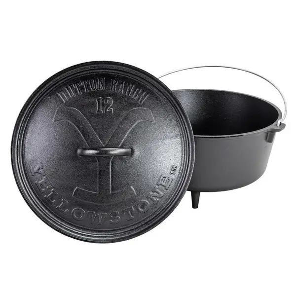 Lodge Authentic Dutton Ranch Yellowstone 12 in. Cast Iron Skillet