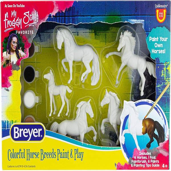 Breyer Colorful Horse Breeds Paint & Play