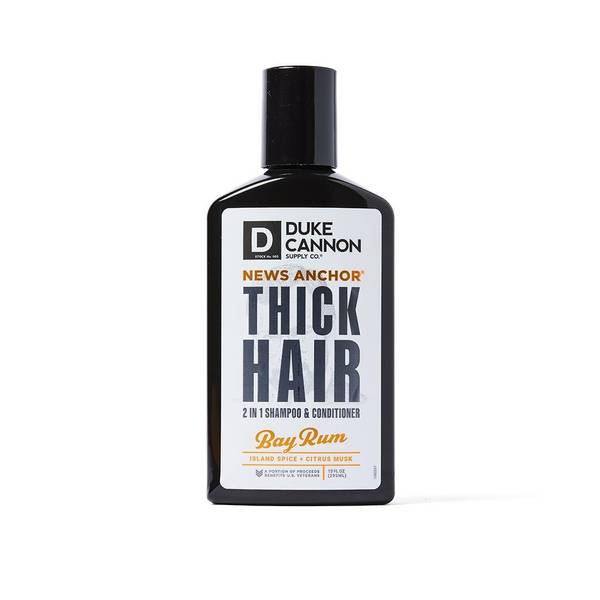 Duke Cannon 10 oz Bay Rum New Anchor Thick Hair 2in1 Shampoo