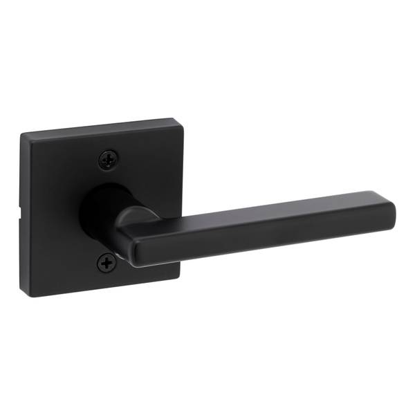 Photo of Matte Black Halifax Lever with Square Rose