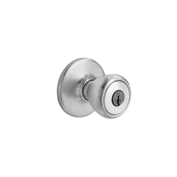 Photo of Satin Chrome Tylo Keyed Entry Knob