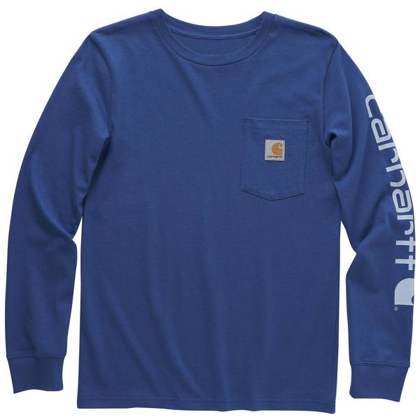 Carhartt Boy's Long Sleeve Graphic Pocket T-Shirt - CA6440-N169-CA1-5 ...