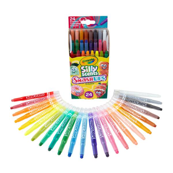 Crayola 24-Count Silly Scents SmashUps Twistables Crayons - 52-3470