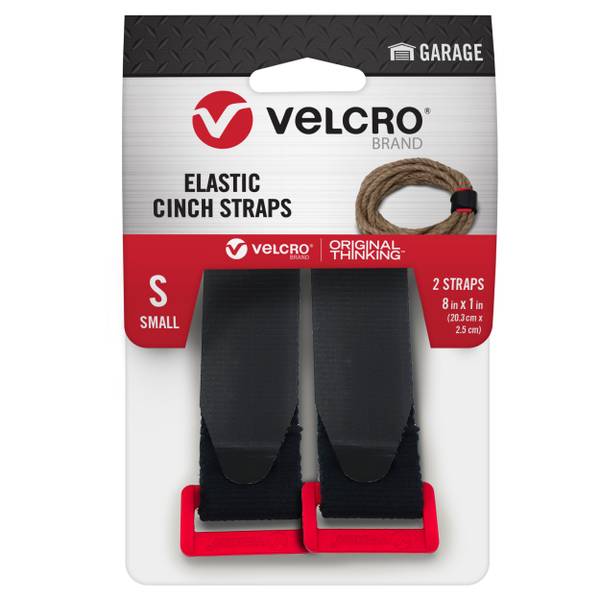 All Purpose Elastic Cinch Strap - 24 x 1 Inch - 5 Pack