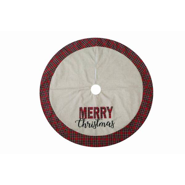 Season's Designs Merry Christmas Tree Skirt - SD21115 | Blain's Farm ...