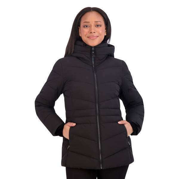 ZeroXposur Women's Taylor Quilted Puffer Jacket - B93520-BLACK-S ...