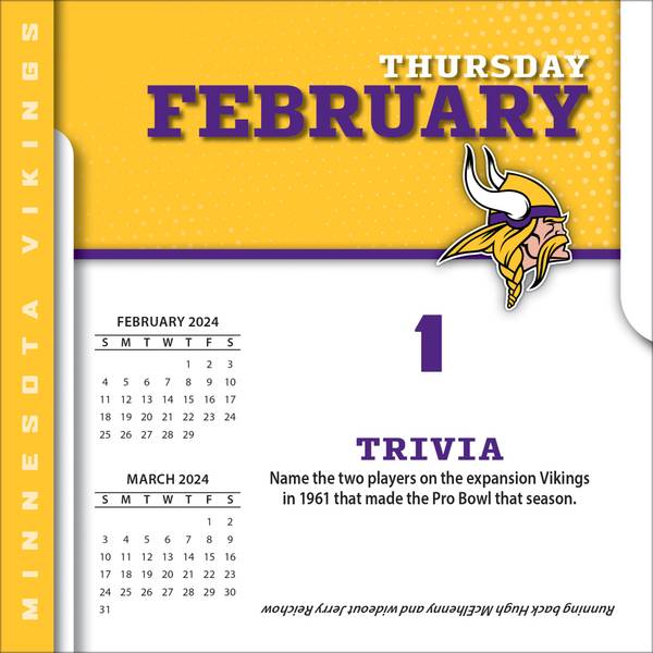 Turner 2024 Minnesota Vikings Box Calendar - 24998053047 | Blain's Farm &  Fleet