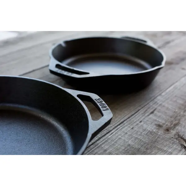 Lodge Cast Iron - 10.25 inch Dual Handle Pan – Lomelo's Meat Market