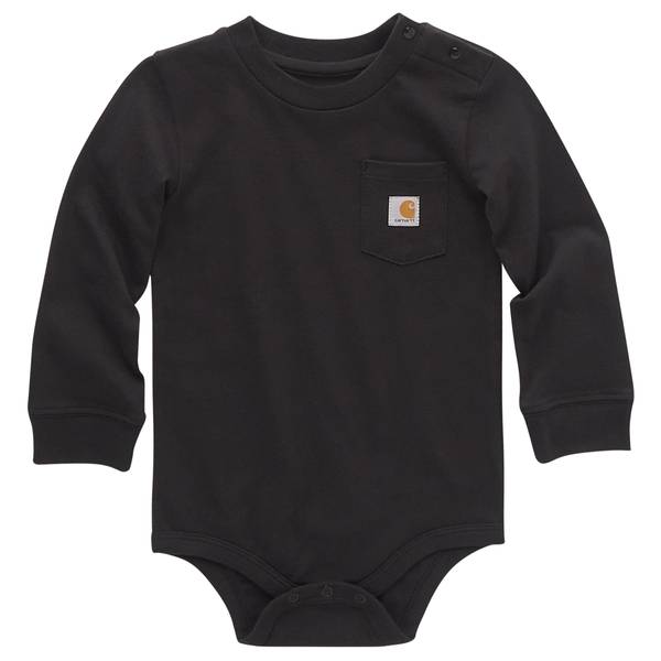 Carhartt Infant Kids' Pocket Long Sleeve Bodysuit - CA5002-K01-UT5-3M ...