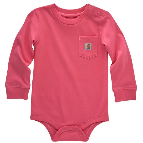 その他 Kids' Long-Sleeve Pocket Bodysuit Carhartt Infant Kids' Pocket Long Sleeve Bodysuit - CA5002