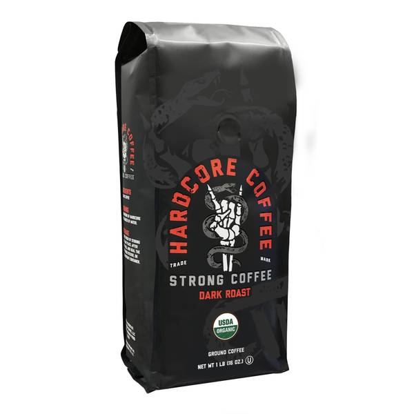 Hardcore Coffee 16 oz Organic Ground Coffee