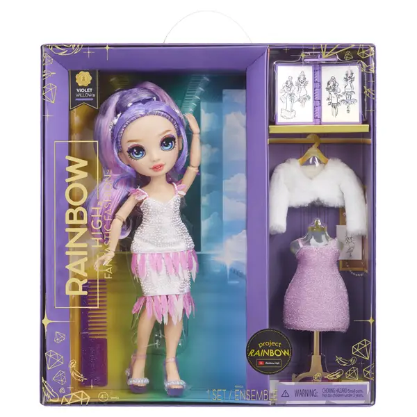 Rainbow High Original Fashion Doll 6-Pack , Violet, Ruby, Sunny, Skyler,  Poppy and Jade, 11-inch Poseable Fashion Doll, Includes 6 Outfits, 6 Pairs  of Shoes and accessories. Great Gift and Toy for