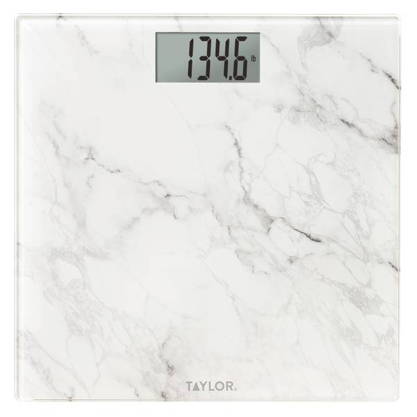 Taylor Digital Bathroom Scale Black Non Slip Mat 