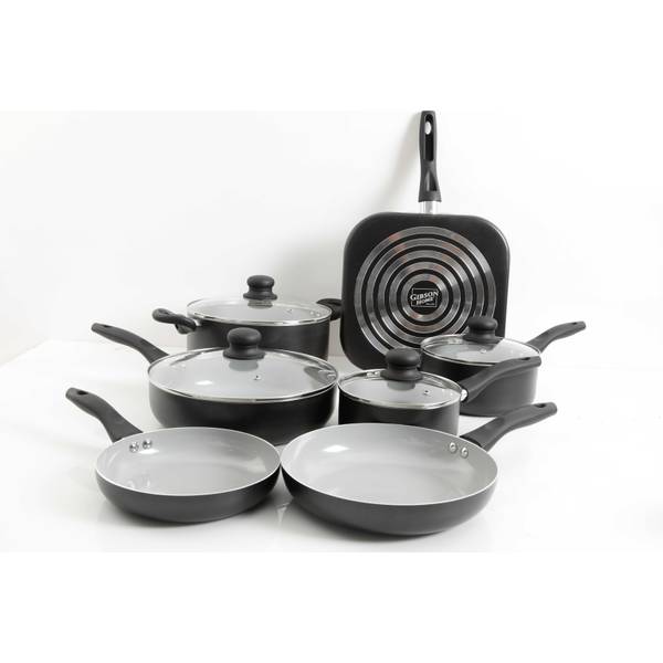 11 Ceramic Nonstick Fry Pan- Black, Cookware
