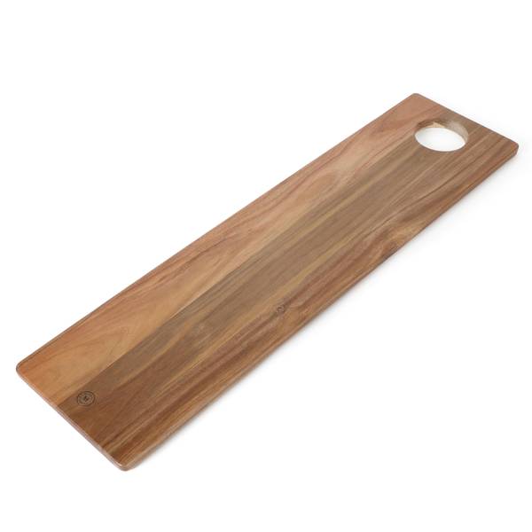 Martha Stewart Acacia Wood Oval Cutting Serving Board with Handle 11 X 15  NEW