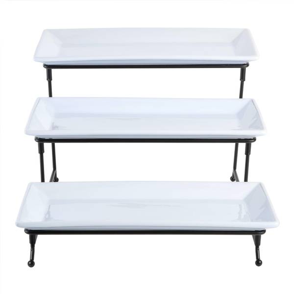 Photo of Gracious Dining Ceramic 3-Tier Plate Set