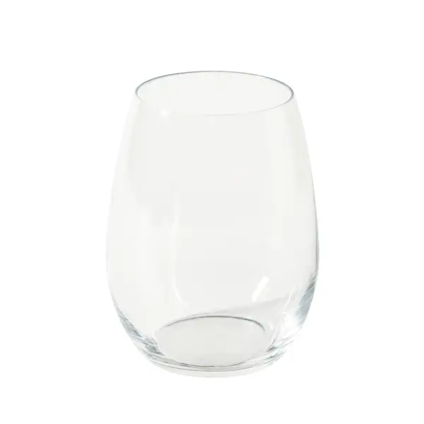 Martha Stewart 4-Piece Stemless Wine Glass Set, 19 Oz, Clear