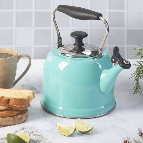 2.2 QT Teal Martha Stewart Tea Kettle – R & B Import