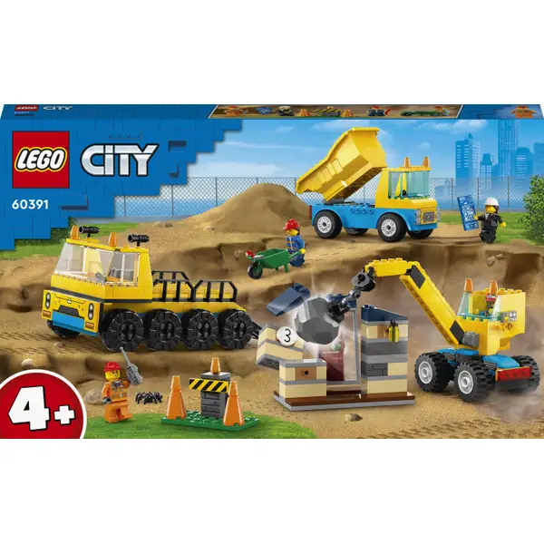 LEGO® City Construction Trucks and Wrecking Ball Crane – AG LEGO