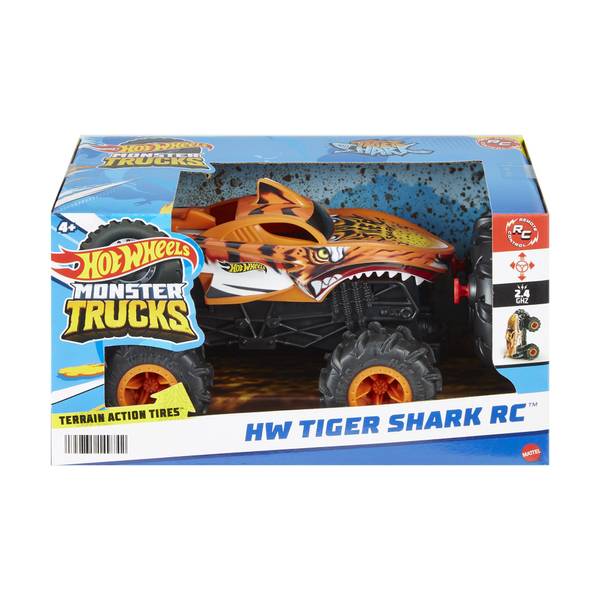 Hot Wheels Monster Trucks LIVE Tiger Shark Diecast Car 