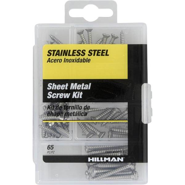 Photo of 65-Piece Stainless Steel Sheet Metal Screw Kit