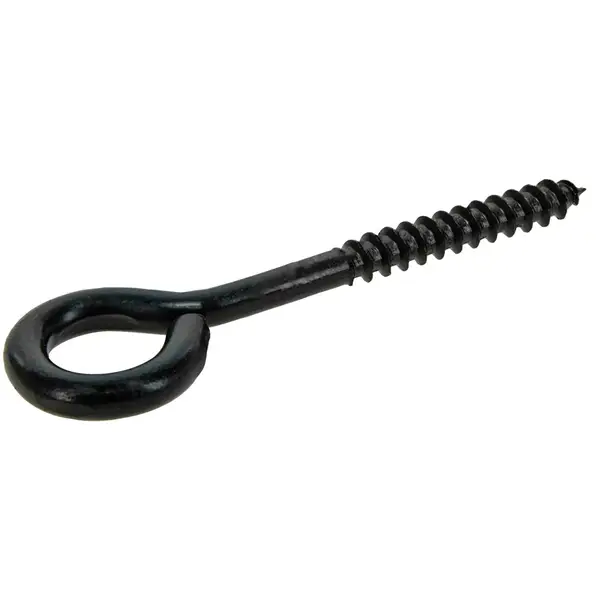 Hillman 5/16 x 4-In. Black Lag Thread Screw Eye 322693