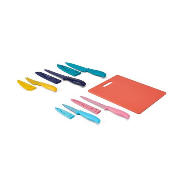 Farberware 11-piece Teal Rainbow Titanium Cutlery Set 