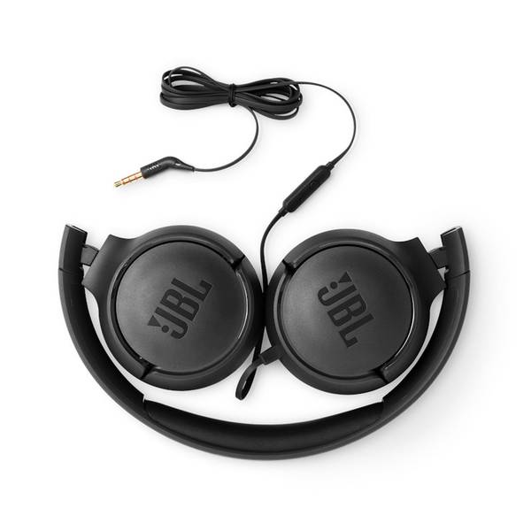 JBL Tune 500 Wired On-Ear Headphones JBLT500BLKAM Blain's Farm