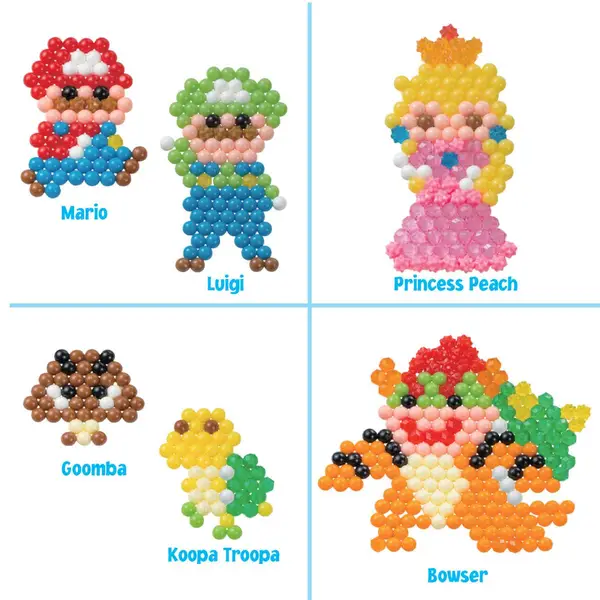 Aquabeads 31946 Brothers Super Mario Character Set, Polyvinyl Chloride,  Multicolor