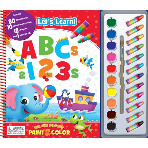 Phidal Publishing Inc Let's Learn! Deluxe Poster Paint & Color