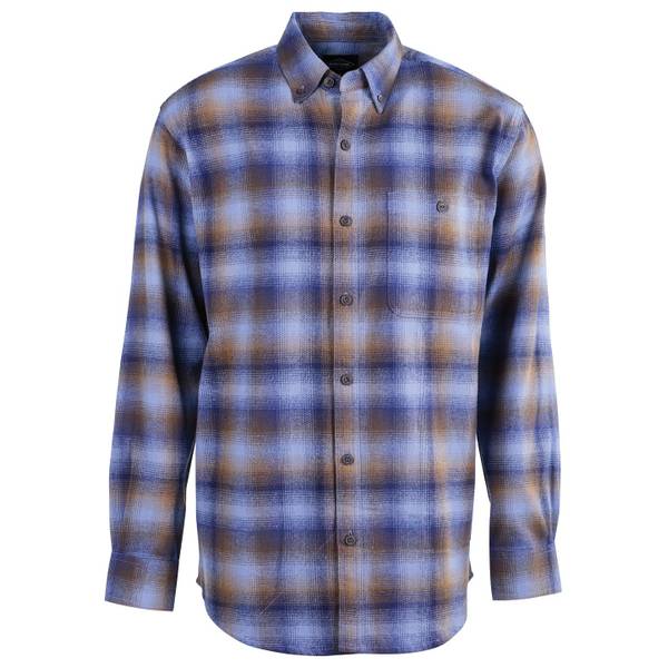 Work n' Sport Men's Long Sleeve Flannel Shirt, Harvest Buffalo, L ...