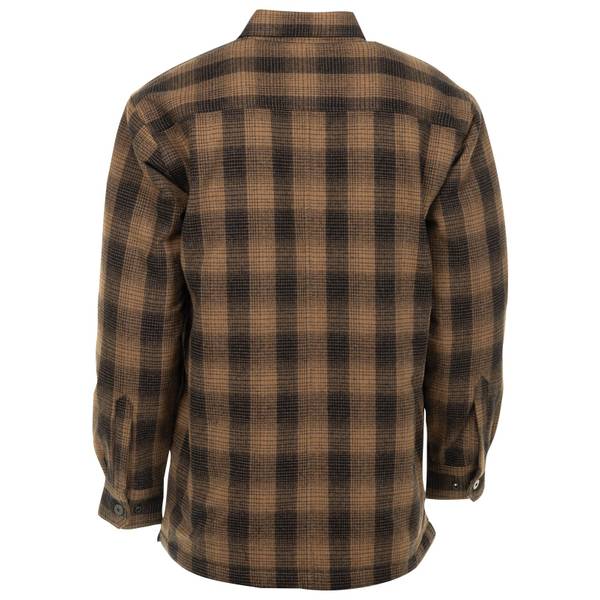 King Size Snap-Front Quilted Flannel, 3 Colors, XL, 2X, 3X, 3XT