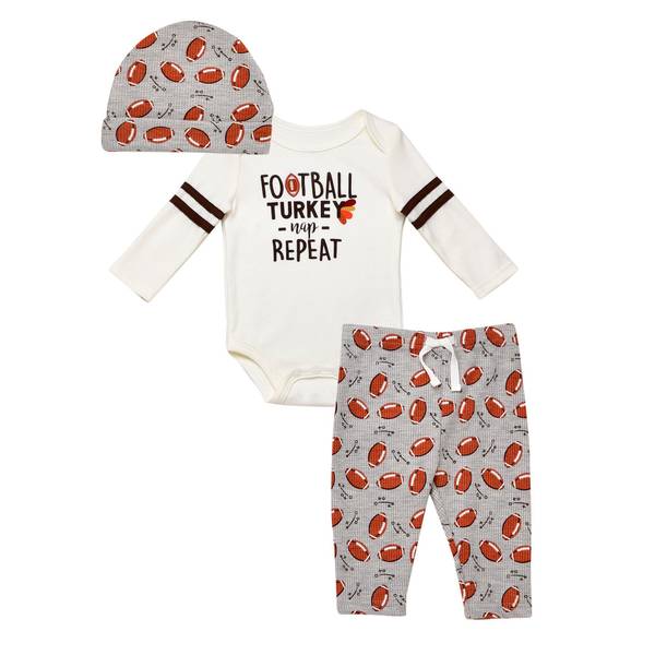 NFL Chicago Bears Baby Boys Long Sleeve Bodysuit Set, 2-Pack 