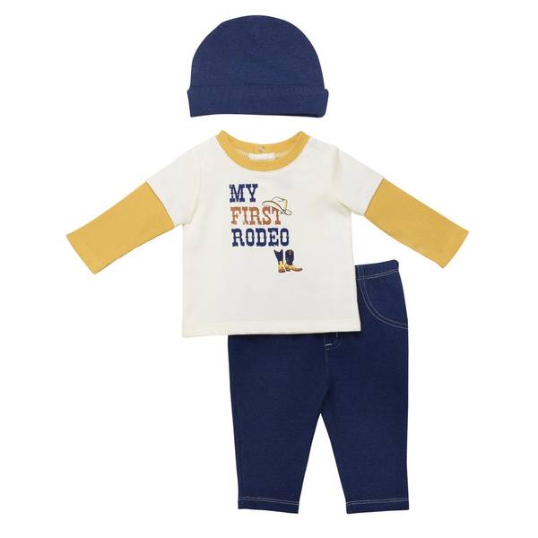 Baby Starters Infant Boys 3-Piece First Rodeo Pant Set - A5004401s