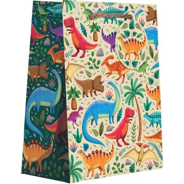 Jillson & Roberts Large Dinosaurs Gift Bag - LT371 | Blain's Farm & Fleet