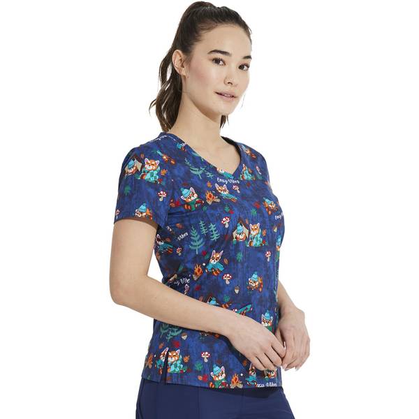 Dickies Women's V-Neck Scrub Top - DK721-CZVB-S | Blain's Farm & Fleet